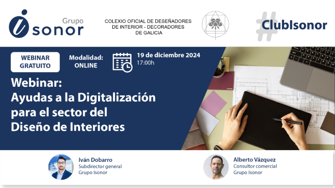  Webinar: Ayudas a la Digitalización para el sector del Diseño de Interiores